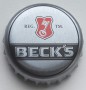 Kronkorken Beck's Deutschland 2010 2010er silber BECK`S REG. TM.