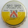 Kronkorken Alfa Niederlande 2016 2010er gelb ALFA Meens Sinds 1870