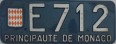 Nummernschilder / Kfz-Kennzeichen Monaco 1965 1960er