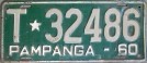 Nummernschilder / Kfz-Kennzeichen Philippinen 1960 1960er Panpanga