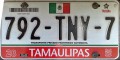 Nummernschilder / Kfz-Kennzeichen Mexiko 2011 2010er Tamaulipas Front
