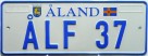 Nummernschilder / Kfz-Kennzeichen Aland 1992 1990er