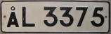 Nummernschilder / Kfz-Kennzeichen Aland 1975 1970er