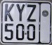 Nummernschilder / Kfz-Kennzeichen Griechenland 1983 1980er