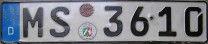 Nummernschilder / Kfz-Kennzeichen Deutschland 1994 1990er