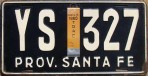 Nummernschilder / Kfz-Kennzeichen Argentinien 1959 1950er Santa Fe