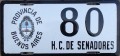Nummernschilder / Kfz-Kennzeichen Argentinien 1955 1950er Buenos Aires