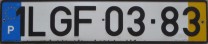 Nummernschilder / Kfz-Kennzeichen Portugal 1998 1990er
