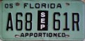 Nummernschilder / Kfz-Kennzeichen USA 2005 2000er Florida FL