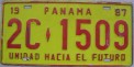 Nummernschilder / Kfz-Kennzeichen Panama 1987 1980er
