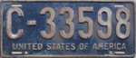 Nummernschilder / Kfz-Kennzeichen Deutschland 1946 1940er US