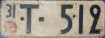 Nummernschilder / Kfz-Kennzeichen Finnland 1931 1930er