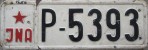 Nummernschilder / Kfz-Kennzeichen Jugoslawien 1961 1960er