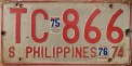 Nummernschilder / Kfz-Kennzeichen Philippinen 1974 1970er