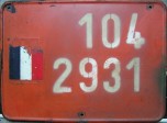 Nummernschilder / Kfz-Kennzeichen Deutschland 1955 1950er France