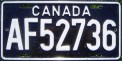 Nummernschilder / Kfz-Kennzeichen Europa 1963 1960er Canada