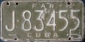 Nummernschilder / Kfz-Kennzeichen Kuba 1978 1970er