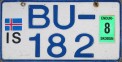 Nummernschilder / Kfz-Kennzeichen Island 2004 2000er