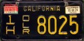 Nummernschilder / Kfz-Kennzeichen USA 1963 1960er California CA