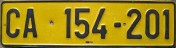 Nummernschilder / Kfz-Kennzeichen Südafrika, Republik 1976 1970er Cape Province CA