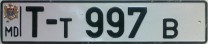 Nummernschilder / Kfz-Kennzeichen Moldawien 1995 1990er
