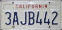 Nummernschilder / Kfz-Kennzeichen USA 1990 1990er California CA