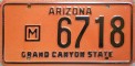 Nummernschilder / Kfz-Kennzeichen USA 1966 1960er Arizona AZ
