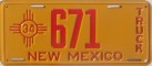 Nummernschilder / Kfz-Kennzeichen USA 1934 1930er New Mexico NM