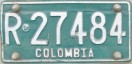 Nummernschilder / Kfz-Kennzeichen Kolumbien 2001 2000er