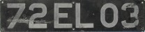 Nummernschilder / Kfz-Kennzeichen Großbritannien 1904 1900er
