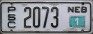 Nummernschilder / Kfz-Kennzeichen USA 2011 2010er Nebraska NE