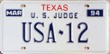 Nummernschilder / Kfz-Kennzeichen USA 1994 1990er Texas TX