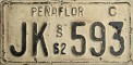 Nummernschilder / Kfz-Kennzeichen Chile 1962 1960er
