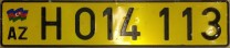 Nummernschilder / Kfz-Kennzeichen Aserbaidschan 1993 1990er
