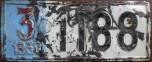 Nummernschilder / Kfz-Kennzeichen Jugoslawien 1930 1930er HR, Zagreb