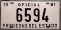 Nummernschilder / Kfz-Kennzeichen Panama 1981 1980er Canal Zone?