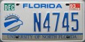 Nummernschilder / Kfz-Kennzeichen USA 1993 1990er Florida FL