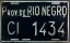 Nummernschilder / Kfz-Kennzeichen Argentinien 1960 1960er Rio Negro