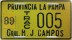 Nummernschilder / Kfz-Kennzeichen Argentinien 1980 1980er La Pampa