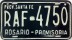 Nummernschilder / Kfz-Kennzeichen Argentinien 1960 1960er Santa Fe