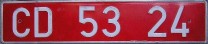 Nummernschilder / Kfz-Kennzeichen Spanien 1999 1990er CD
