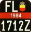 Nummernschilder / Kfz-Kennzeichen Liechtenstein 1970 1970er