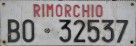 Nummernschilder / Kfz-Kennzeichen Italien 1985 1980er