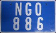 Nummernschilder / Kfz-Kennzeichen Kambodscha 1994 1990er NGO