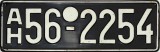 Nummernschilder / Kfz-Kennzeichen Deutschland 1948 1940er Amerikanisch Hessen