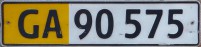 Nummernschilder / Kfz-Kennzeichen Dänemark 2009 2000er