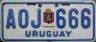 Nummernschilder / Kfz-Kennzeichen Uruguay 2000 2000er