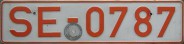 Nummernschilder / Kfz-Kennzeichen Deutschland 1956 1950er