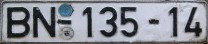 Nummernschilder / Kfz-Kennzeichen Deutschland 1956 1950er