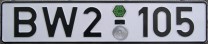 Nummernschilder / Kfz-Kennzeichen Deutschland 1956 1950er